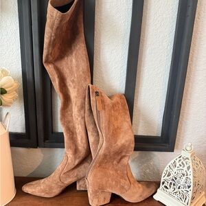 SHEIN Brown Over the Knee Boots   (GT)